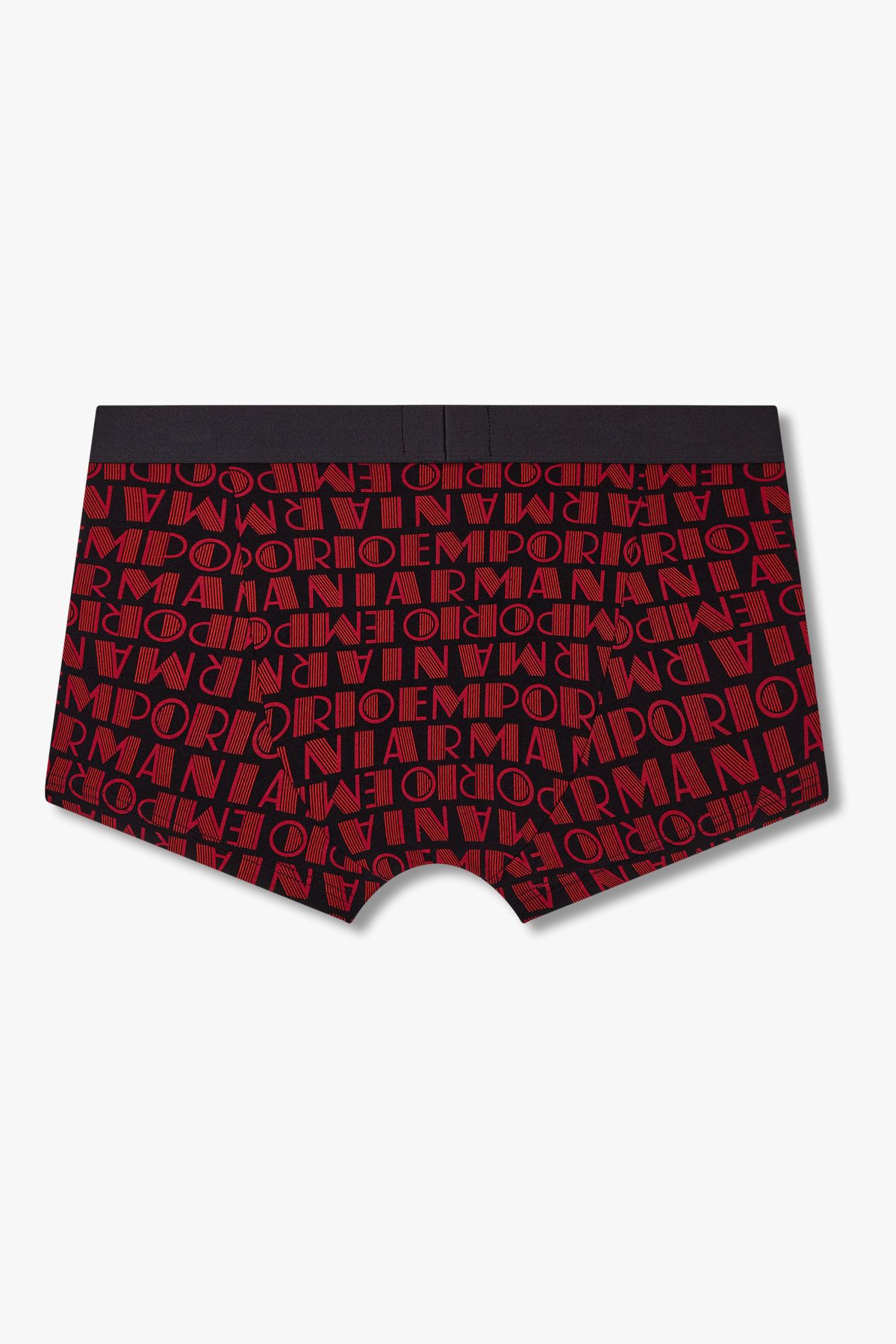 엠포리오 아르마니 언더웨어(EMPORIO ARMANI UNDERWEAR) 남성 이글 밴딩 패턴드 코튼 드로즈_레드 0815312051