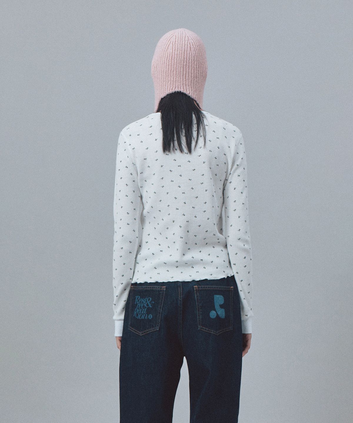 레스트앤레크레이션(REST&RECREATION) HAIRY SCARF BEANIE - PINK
