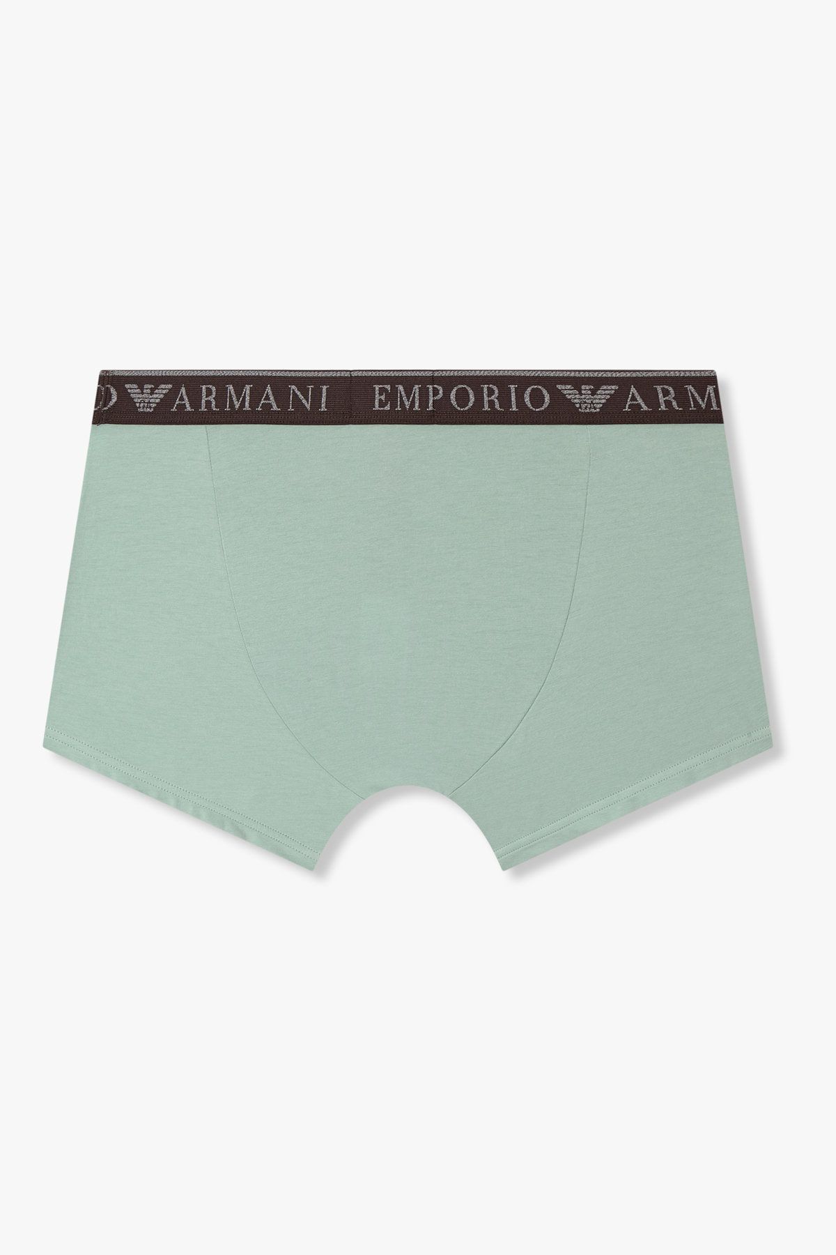 엠포리오 아르마니 언더웨어(EMPORIO ARMANI UNDERWEAR) 남성 라인 로고 밴딩 코튼 드로즈_민트 0815312002