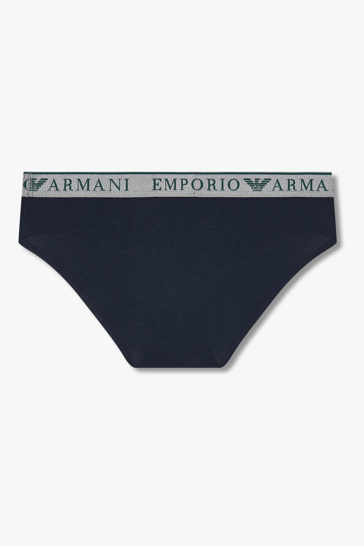 엠포리오 아르마니 언더웨어(EMPORIO ARMANI UNDERWEAR) 남성 라인 로고 밴딩 코튼 브리프_블루 0815311003