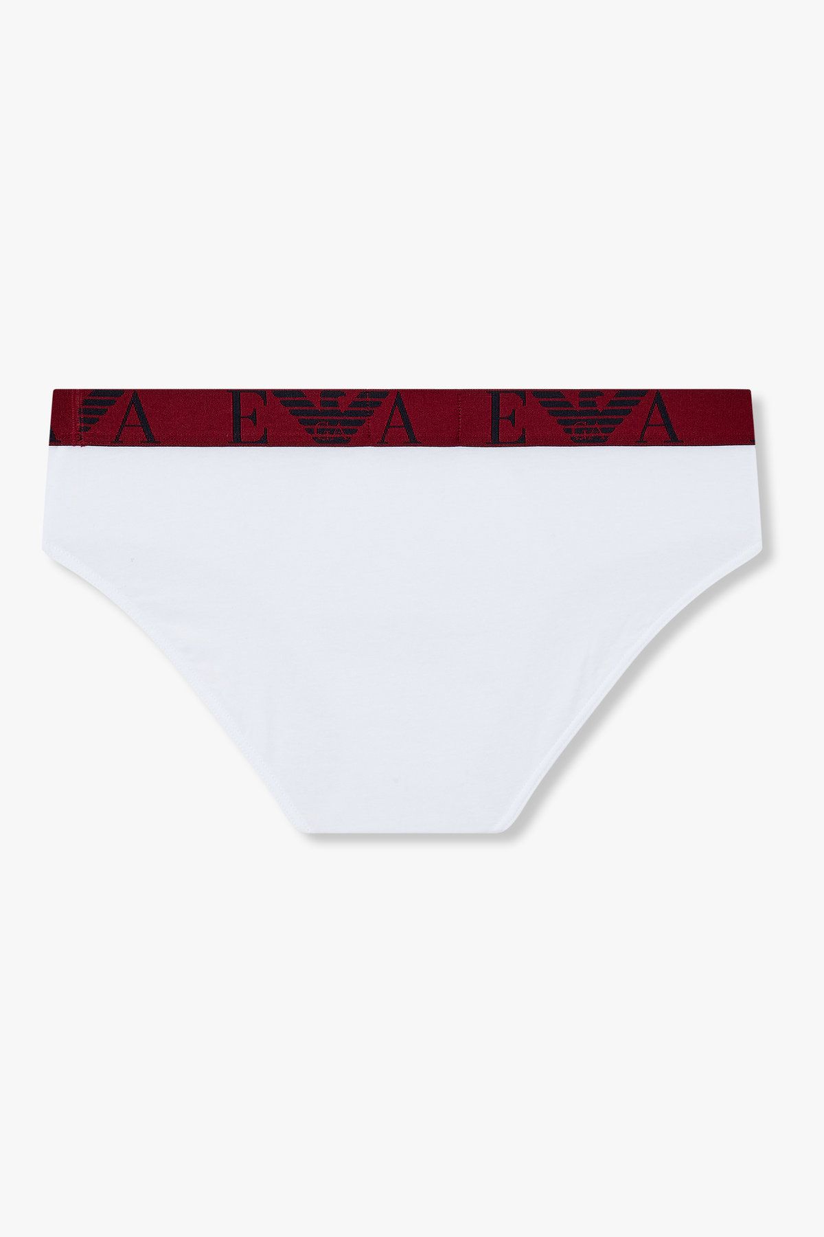 엠포리오 아르마니 언더웨어(EMPORIO ARMANI UNDERWEAR) 남성 빅 이글 로고 밴딩 코튼 브리프_화이트 0815311308
