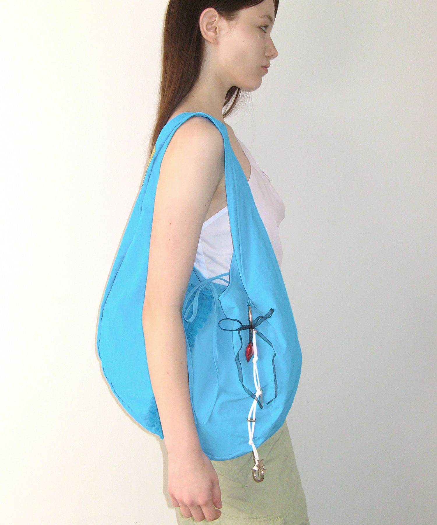 ★YEOMIM★ frill hobo bag (ocean blue) MUSINSA | YEOMIM frill hobo bag (ocean blue)