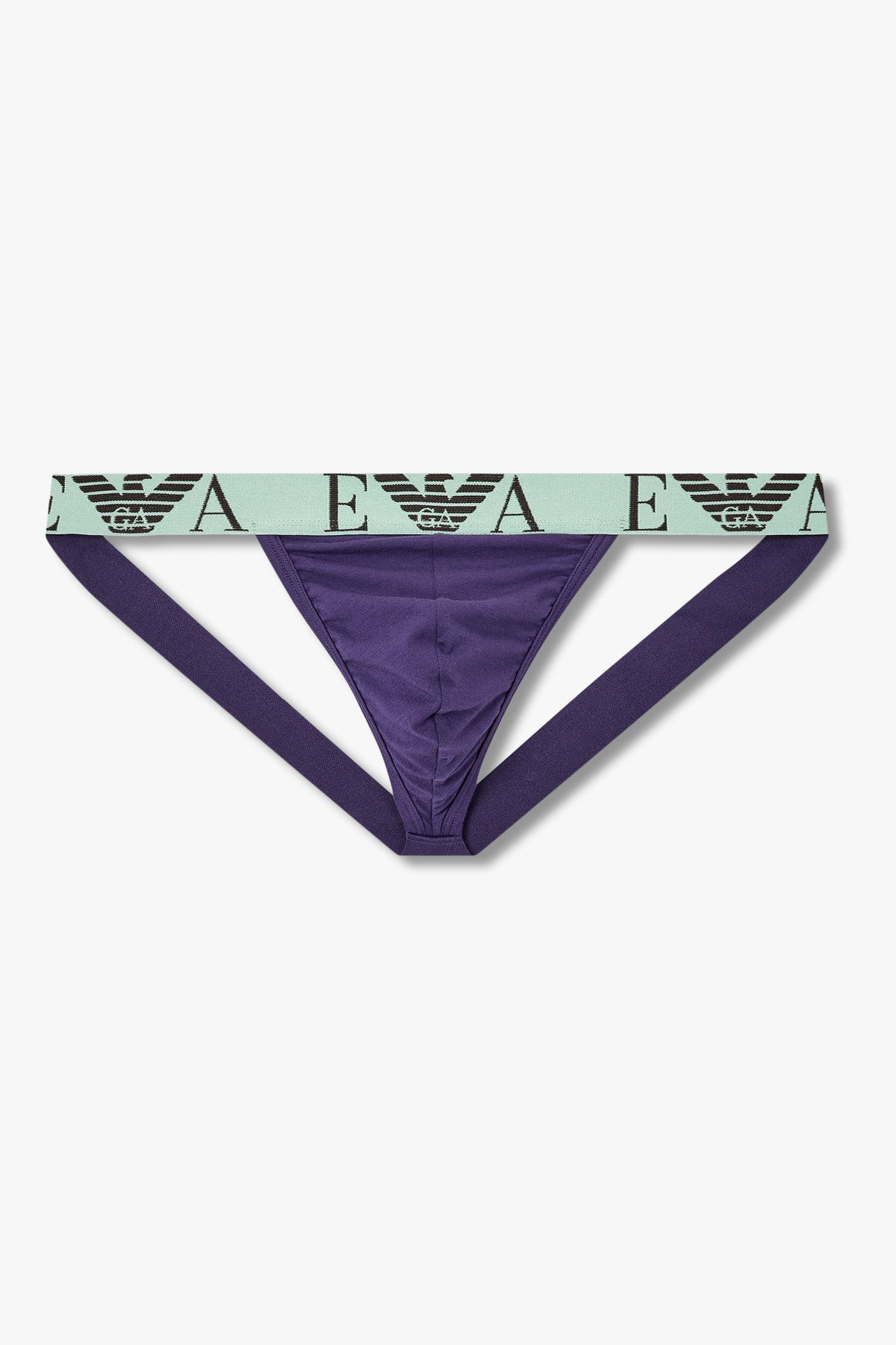 엠포리오 아르마니 언더웨어(EMPORIO ARMANI UNDERWEAR) 남성 빅 이글 로고 코튼 작스트랩_퍼플 0815310003