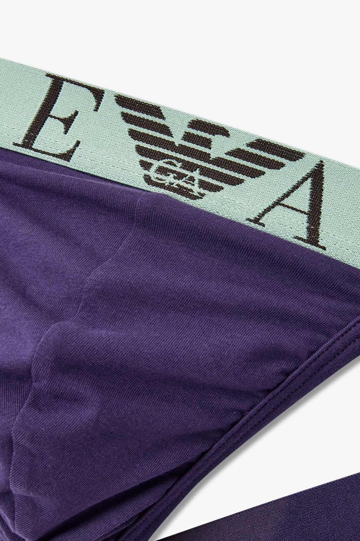 엠포리오 아르마니 언더웨어(EMPORIO ARMANI UNDERWEAR) 남성 빅 이글 로고 코튼 작스트랩_퍼플 0815310003