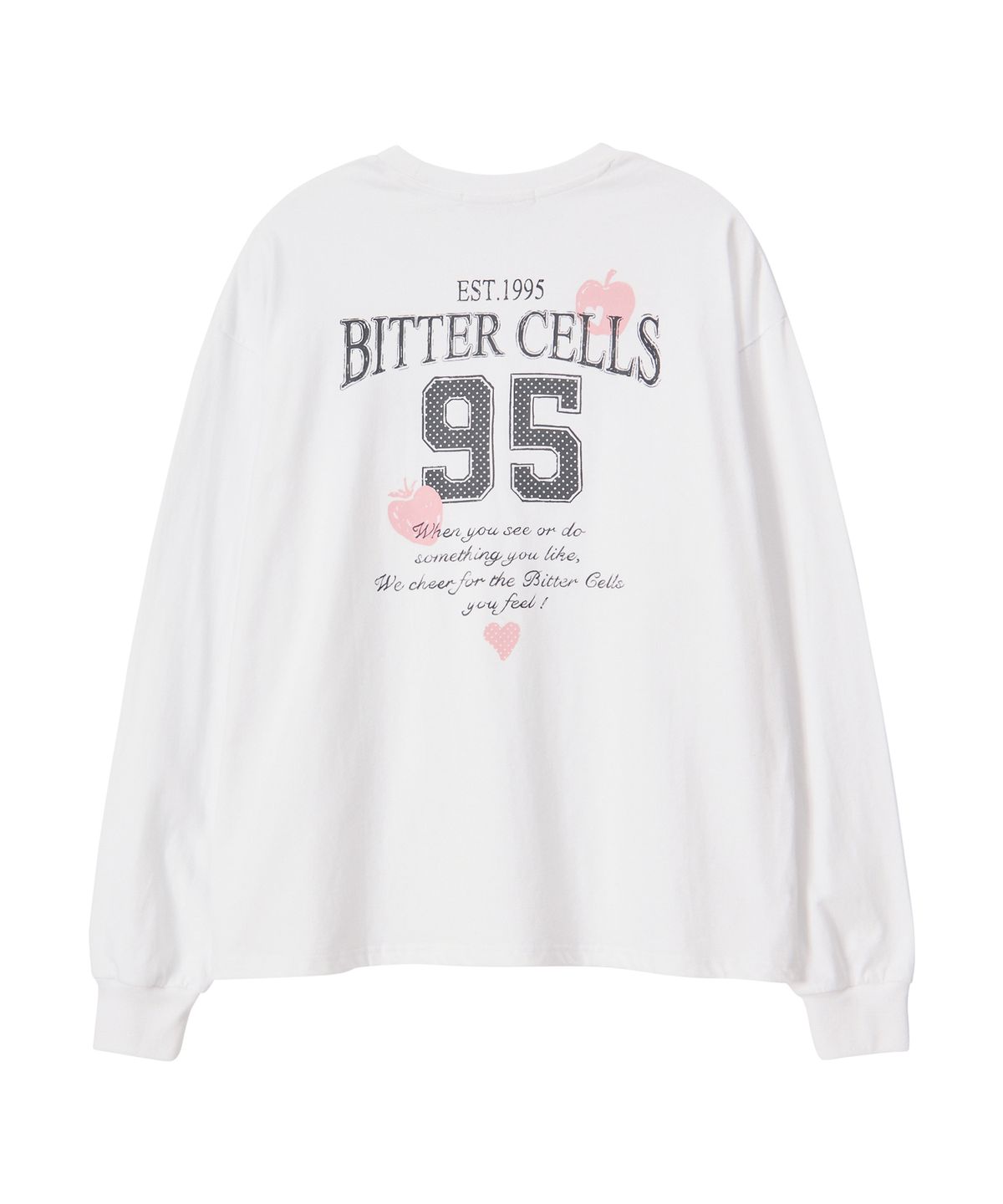 비터셀즈(BITTERCELLS) 키치 도트 롱 슬리브-아이보리
