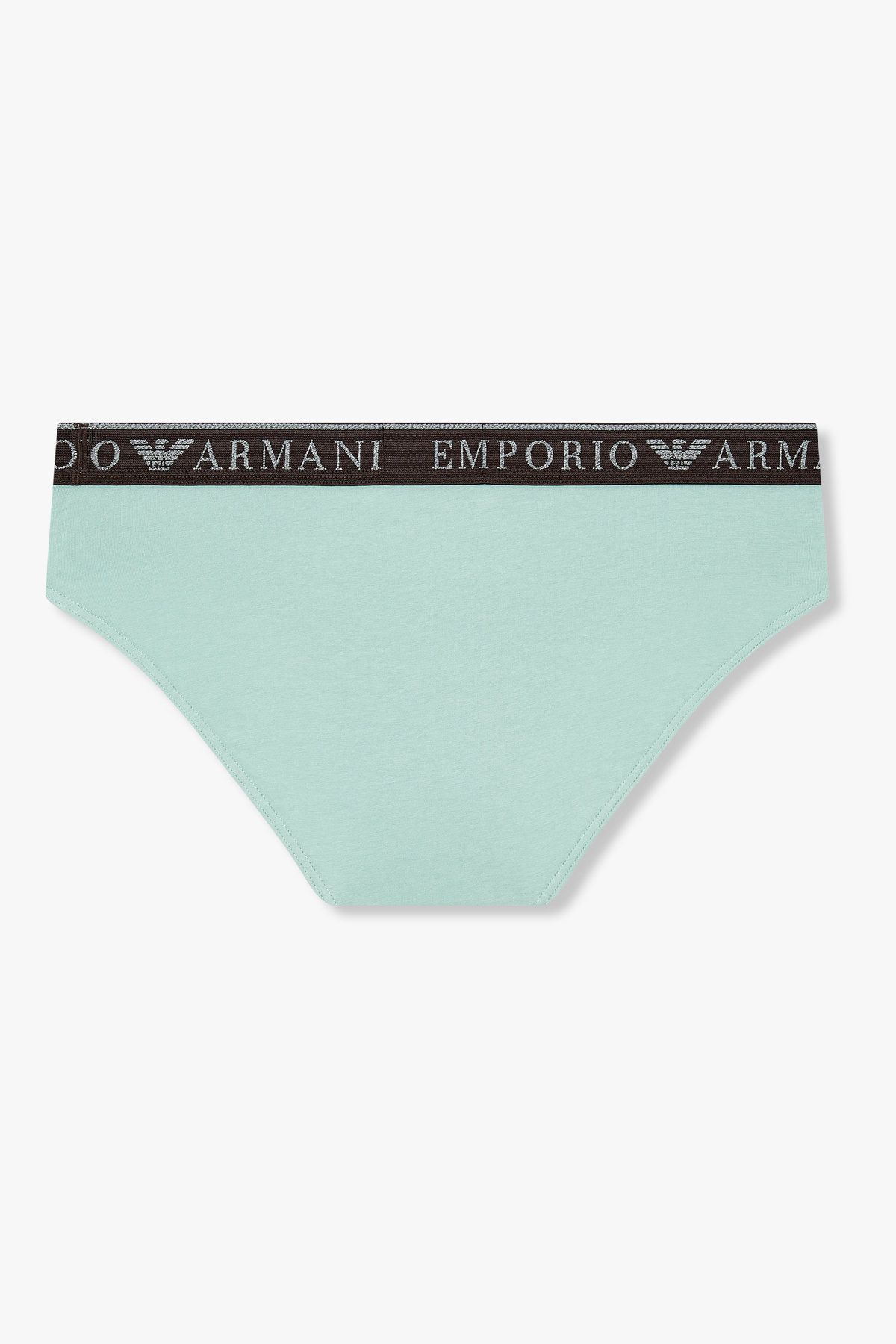 엠포리오 아르마니 언더웨어(EMPORIO ARMANI UNDERWEAR) 남성 라인 로고 밴딩 코튼 브리프_민트 0815311002
