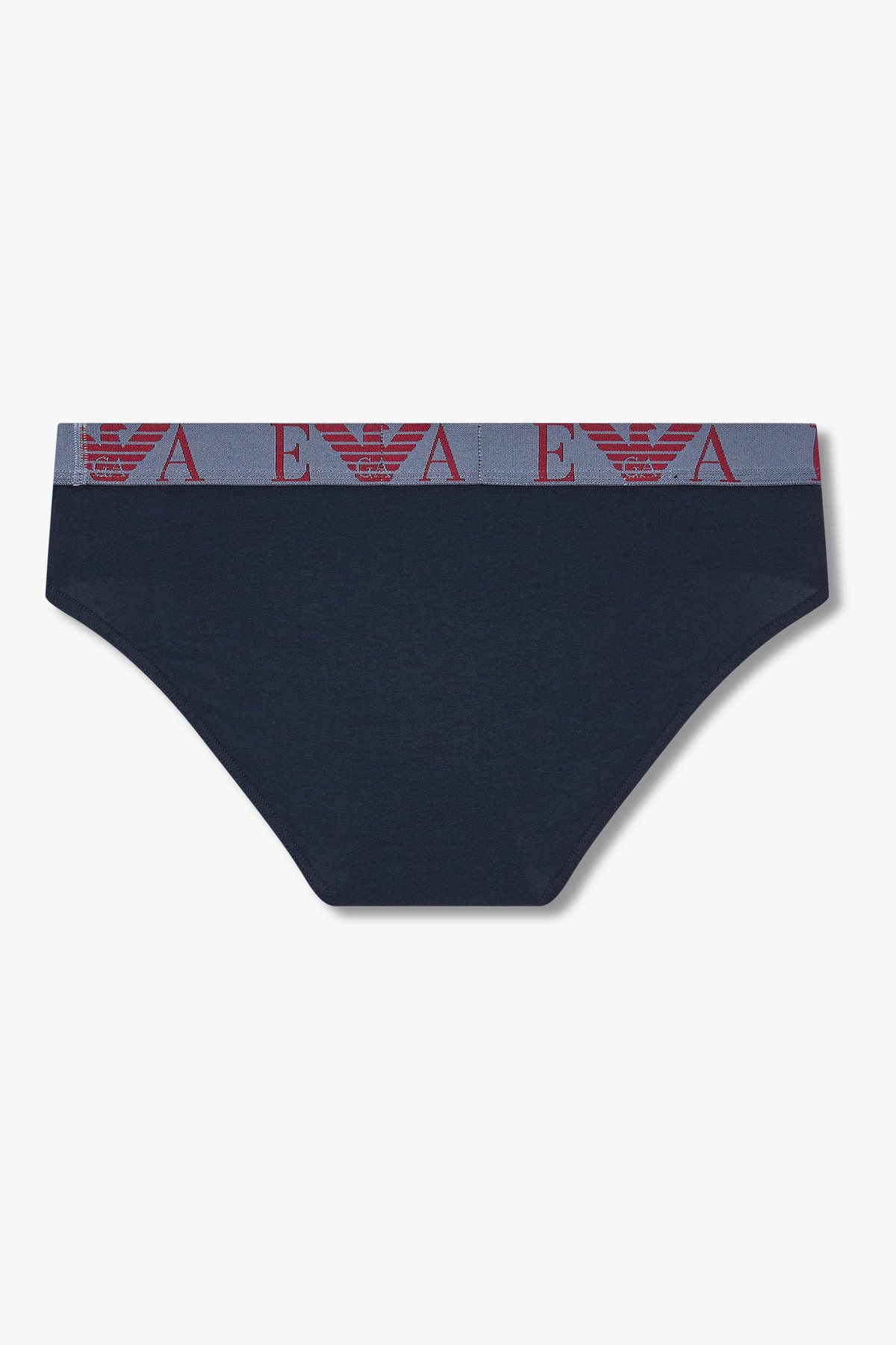 엠포리오 아르마니 언더웨어(EMPORIO ARMANI UNDERWEAR) 남성 빅 이글 로고 밴딩 코튼 브리프_블루 0815311306