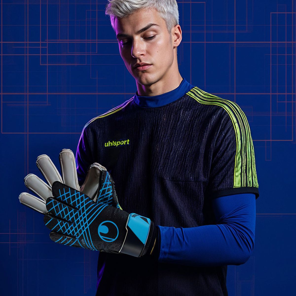 울스포츠(UHLSPORT) 골키퍼장갑 포커스 K Starter Soft (101133801)