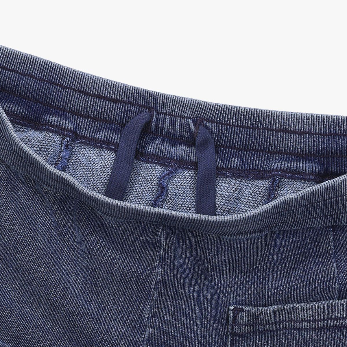 디아도라(diadora) 데님 워싱 스웻 쇼츠 DENIM