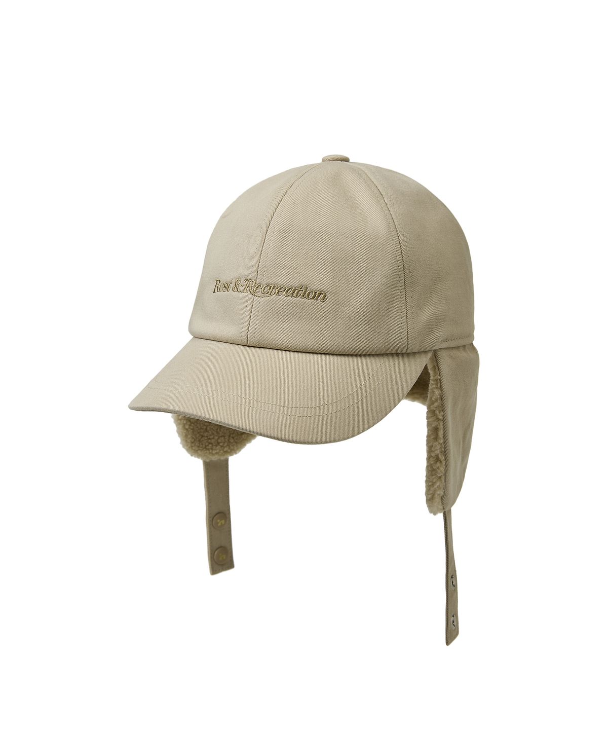 레스트앤레크레이션(REST&RECREATION) EAR FLAP CAP - BEIGE