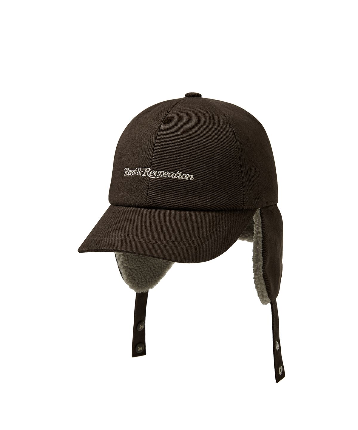 레스트앤레크레이션(REST&RECREATION) EAR FLAP CAP - BROWN