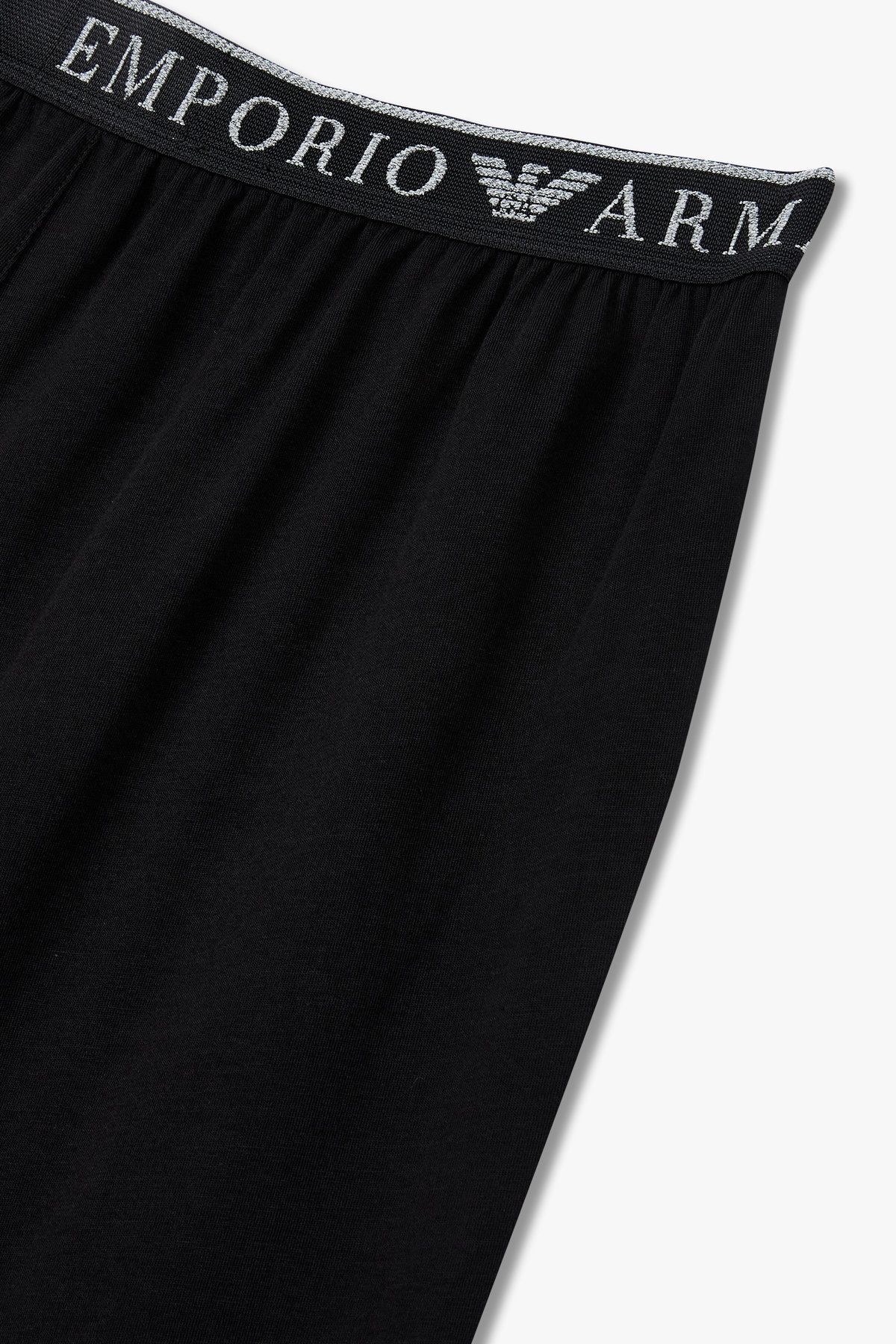 엠포리오 아르마니 언더웨어(EMPORIO ARMANI UNDERWEAR) 남성 로고 밴딩 라운지 조거 팬츠_블랙 0815332002