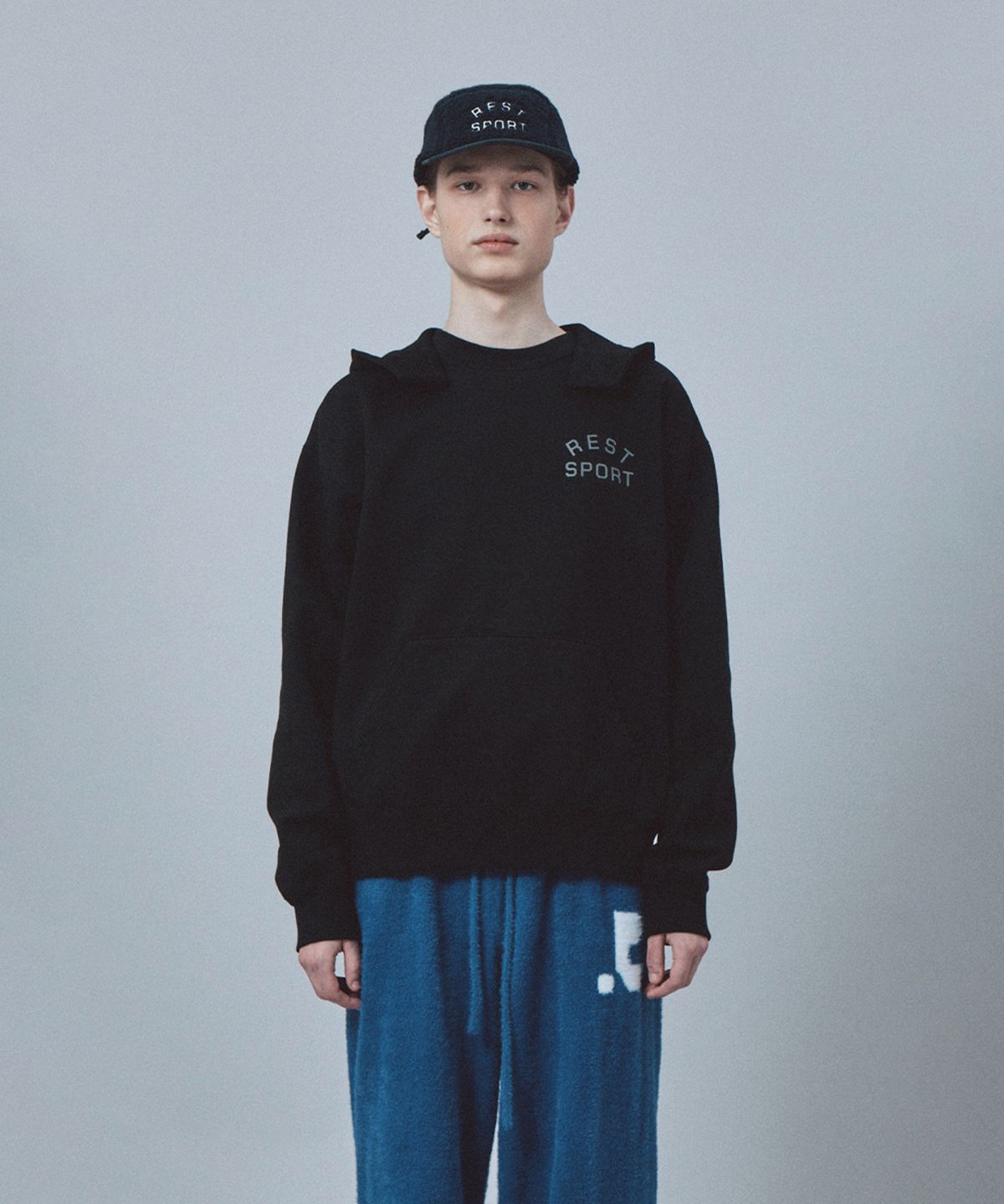 레스트앤레크레이션(REST&RECREATION) FLEECE CAMP CAP - NAVY