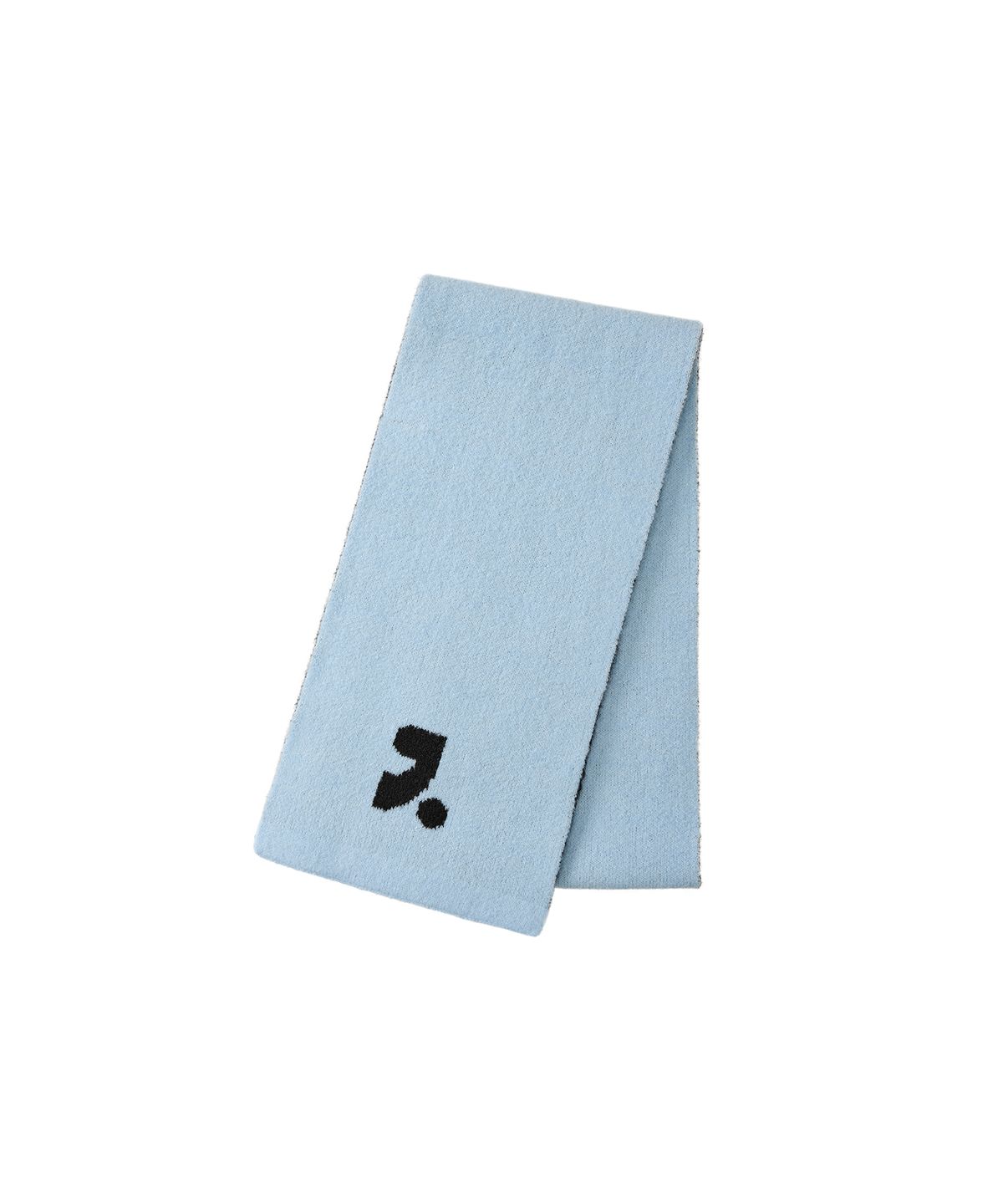 레스트앤레크레이션(REST&RECREATION) LOGO KNIT MUFFLER - BLACK
