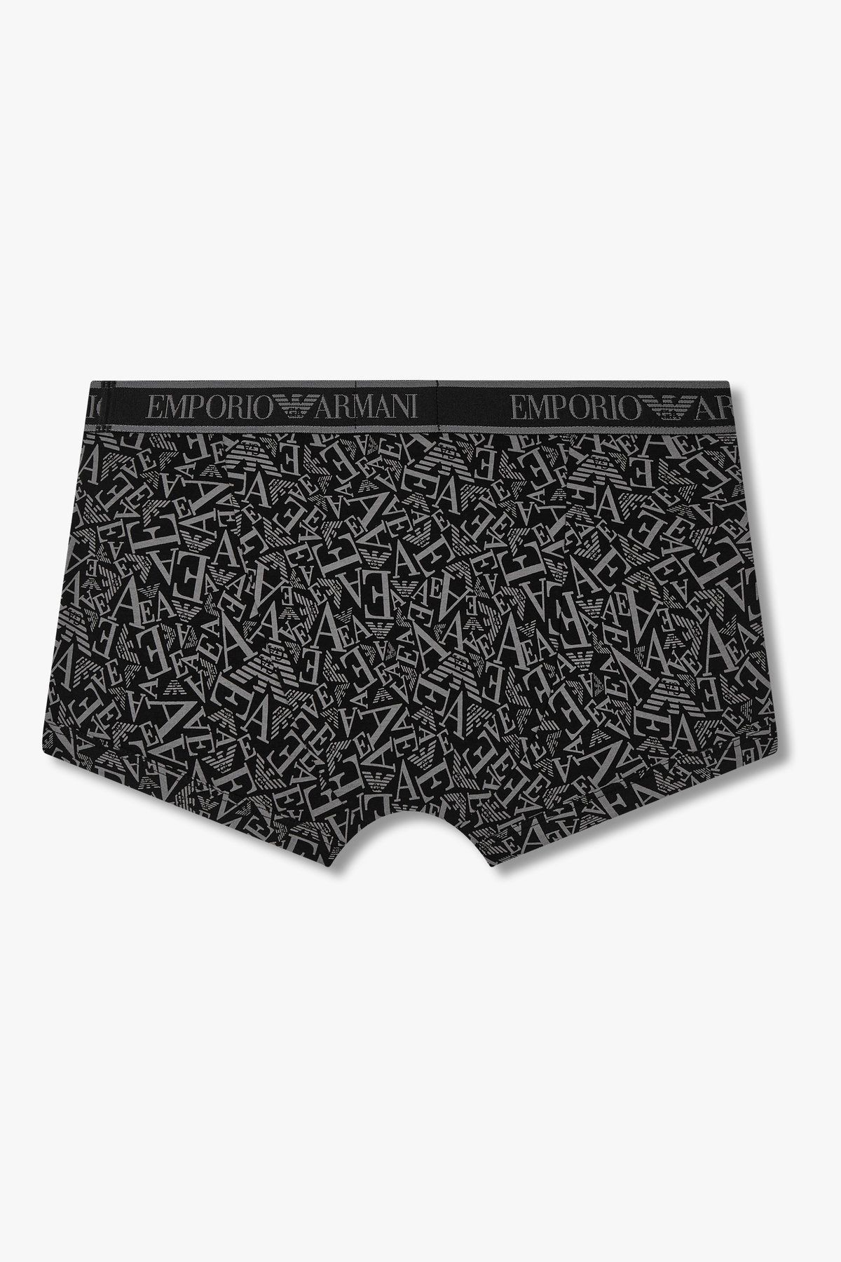 엠포리오 아르마니 언더웨어(EMPORIO ARMANI UNDERWEAR) 남성 라인 밴딩 패턴드 코튼 드로즈_블랙 0815312318