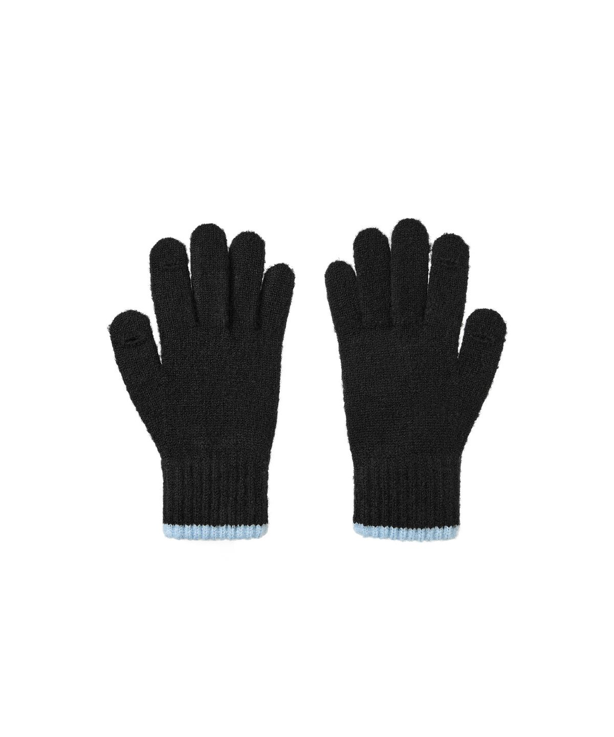 레스트앤레크레이션(REST&RECREATION) LOGO KNIT GLOVE - BLACK