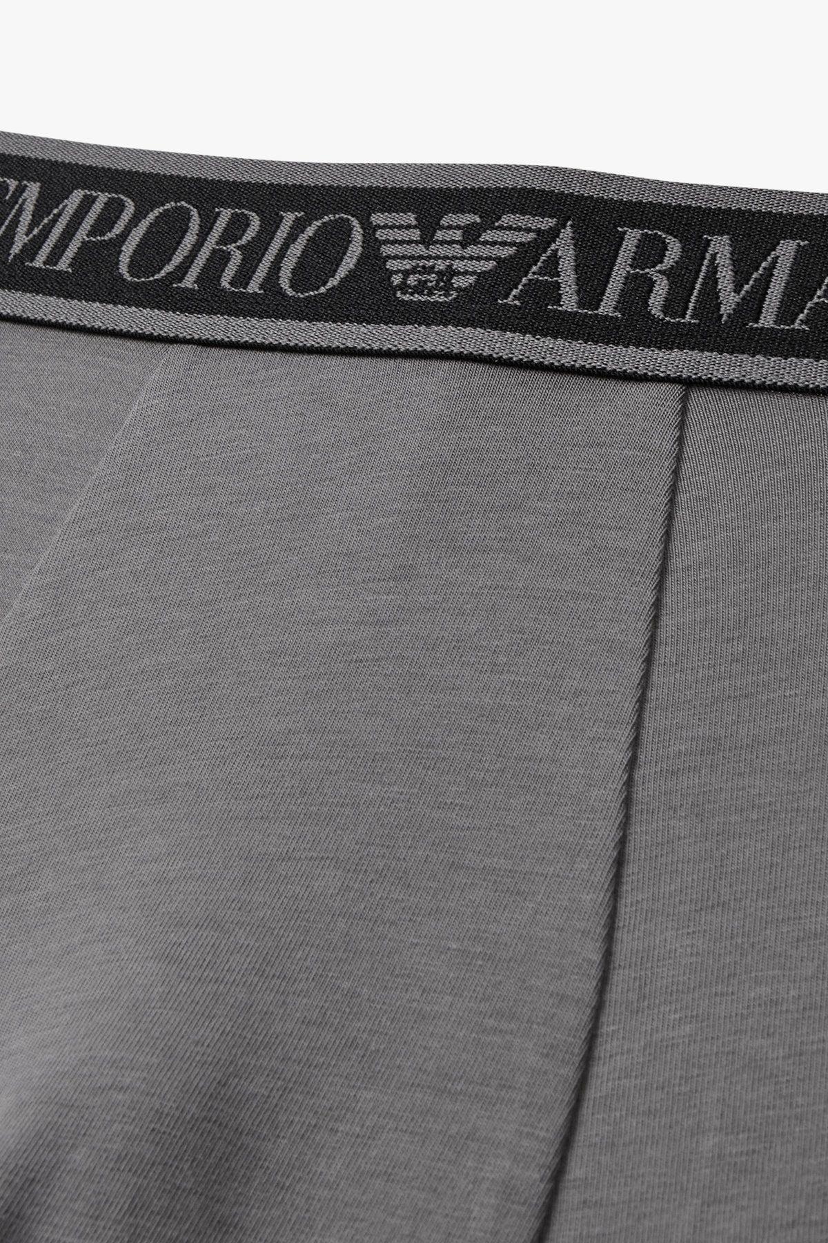 엠포리오 아르마니 언더웨어(EMPORIO ARMANI UNDERWEAR) 남성 라인 밴딩 이지 코튼 드로즈_그레이 0815312319