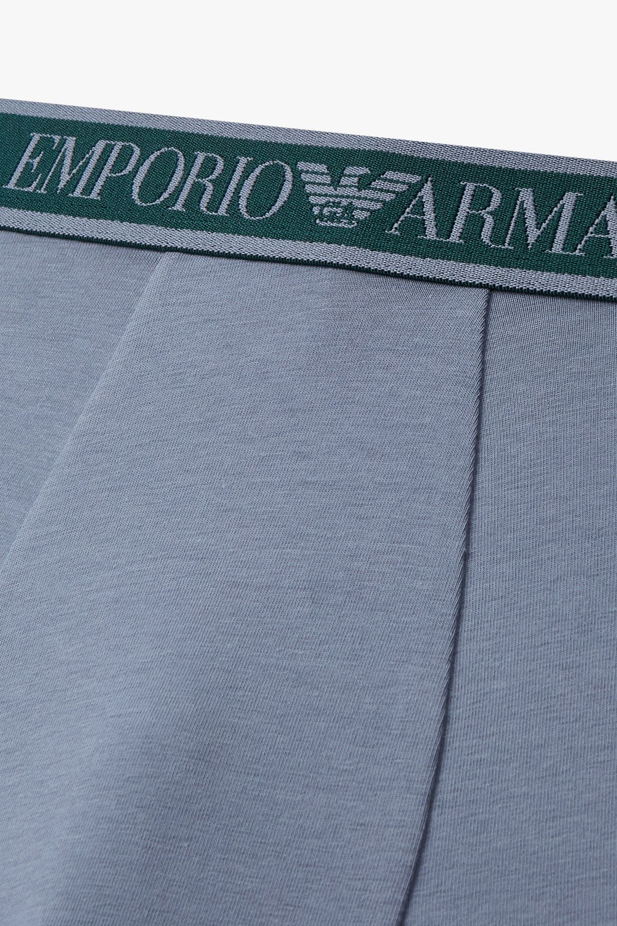 엠포리오 아르마니 언더웨어(EMPORIO ARMANI UNDERWEAR) 남성 라인 보더 밴딩 코튼 드로즈_라이트 인디고 0815312309
