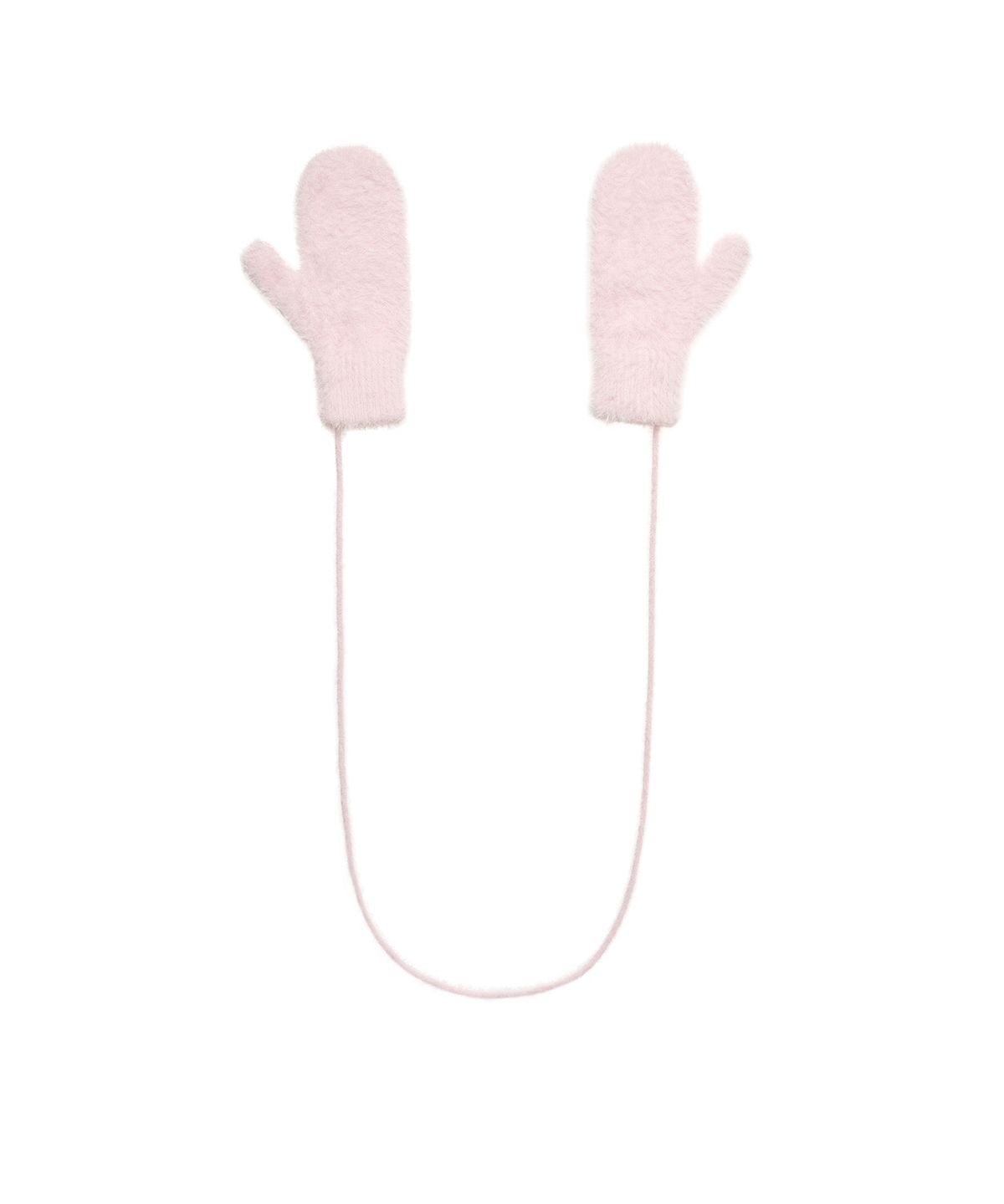 레스트앤레크레이션(REST&RECREATION) FLUFFY FUR MITTEN GLOVE - PINK