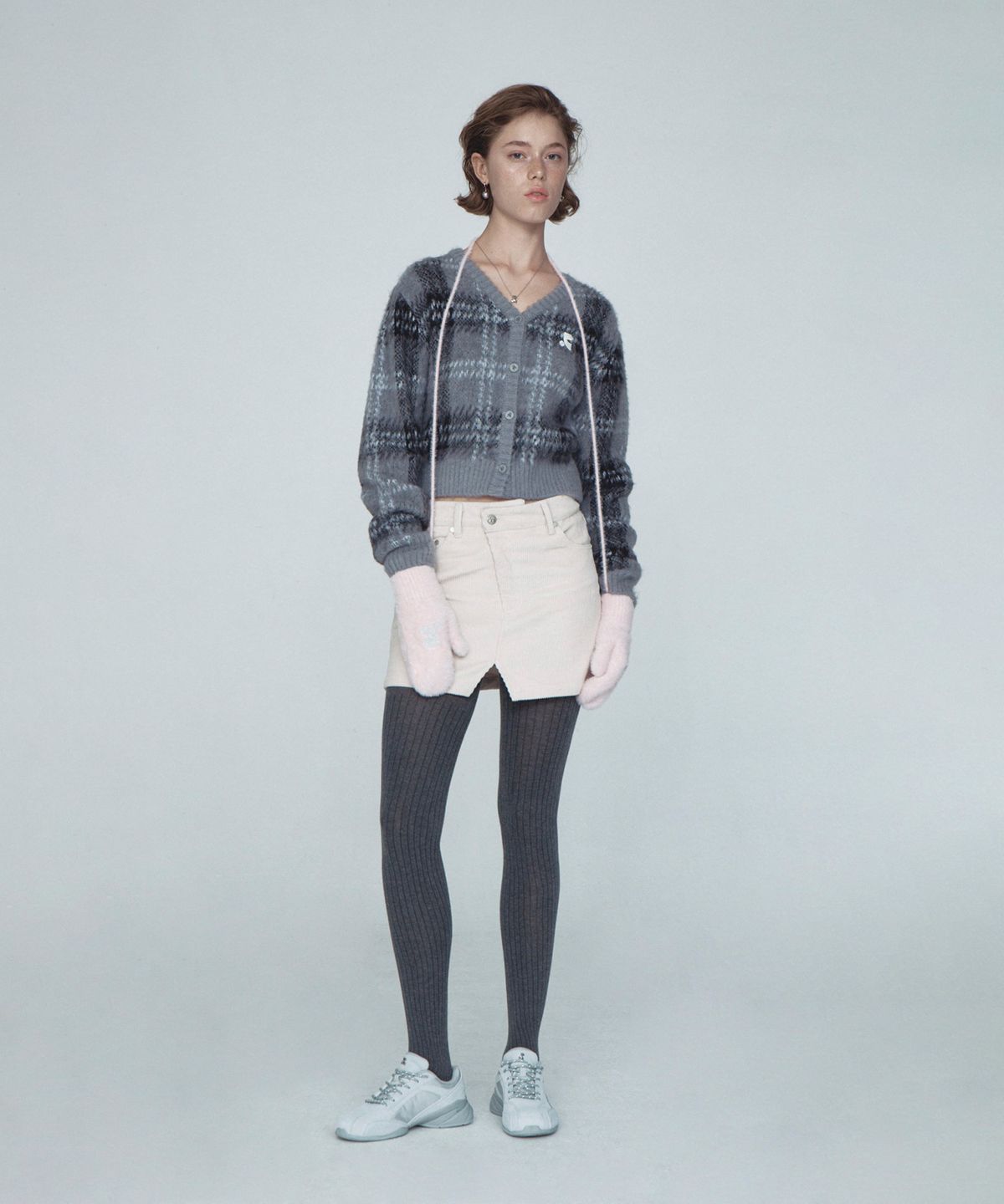 레스트앤레크레이션(REST&RECREATION) LOGO SOFT COTTON TIGHTS - GREY