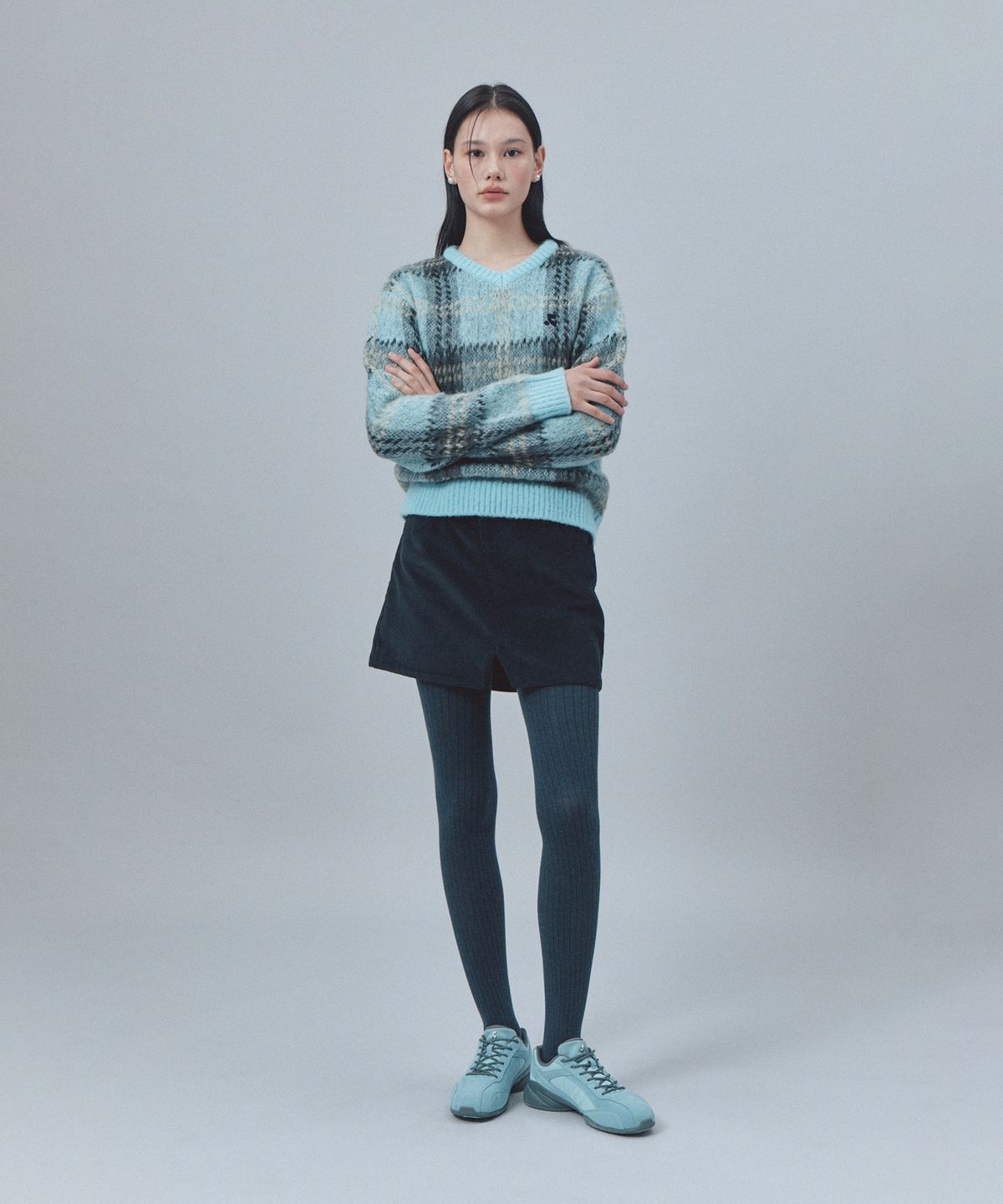 레스트앤레크레이션(REST&RECREATION) LOGO SOFT COTTON TIGHTS - NAVY