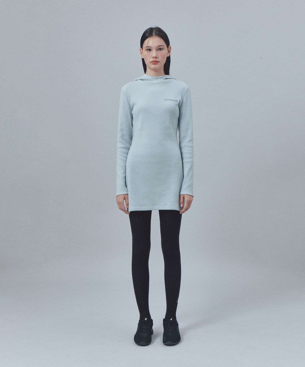 레스트앤레크레이션(REST&RECREATION) LOGO SOFT COTTON TIGHTS - BLACK