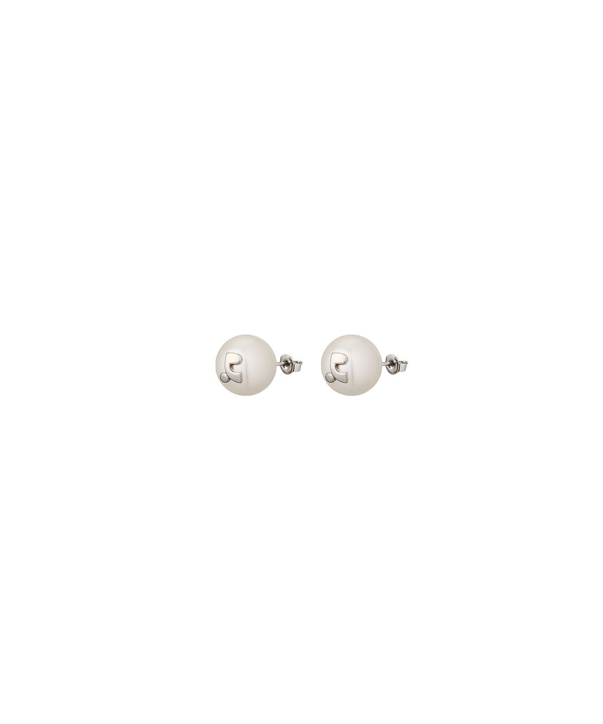 레스트앤레크레이션(REST&RECREATION) LOGO PEARL EARRING - SILVER