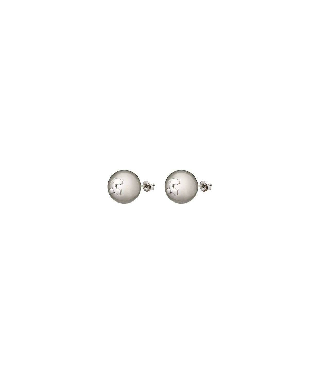 레스트앤레크레이션(REST&RECREATION) LOGO BALL EARRING - SILVER
