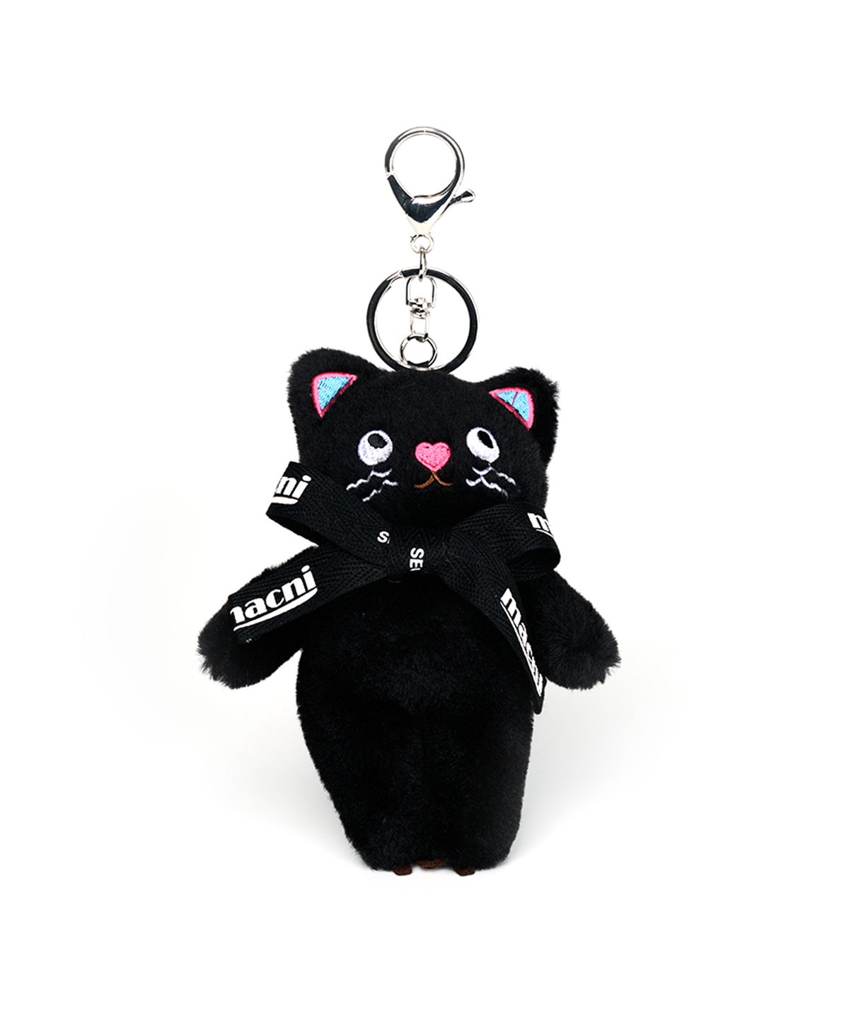 마크니(MACNI) [SET] PEPPY MICRO BACKPACK & GLOSSY SLIM POUCH & MEOW CAT KEYRING SET