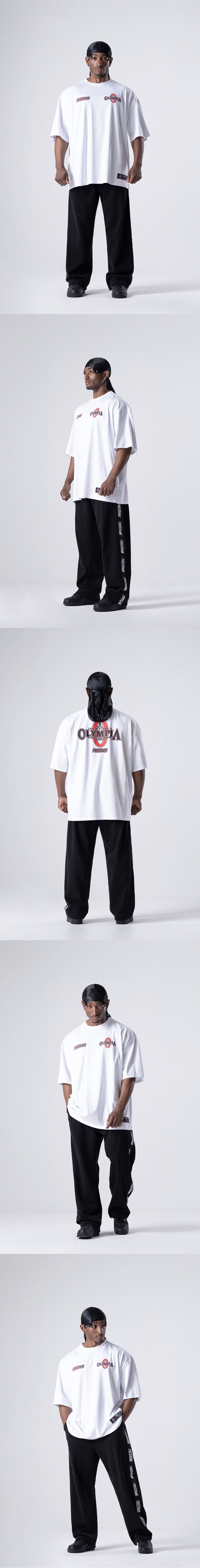 MUSINSA公式 | FREEDOM オリンピアスモールロゴTシャツ_2カラー