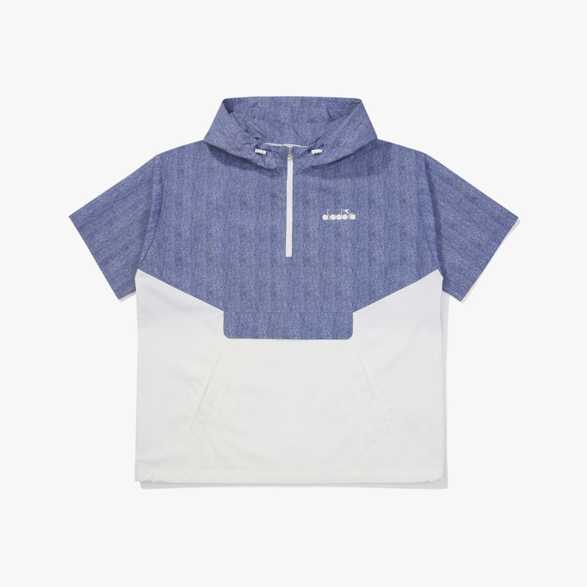 디아도라(diadora) 그랜드슬램 컬러 블록 반팔 아노락 DENIM