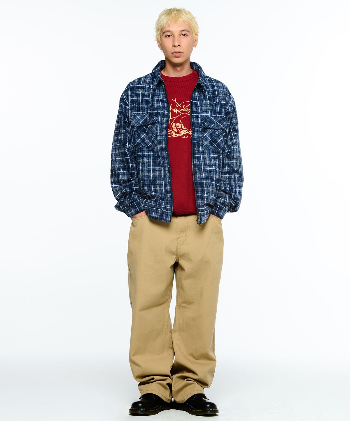 위캔더스(WKNDRS) G-LOGO REGULAR DENIM (BEIGE)