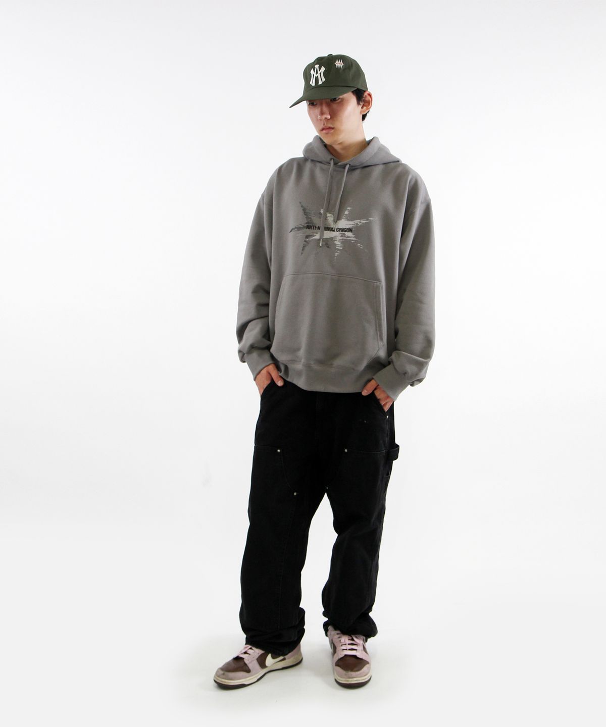 크리건(CRIGUN) Throwing Star 후드티 KHAKI BEIGE