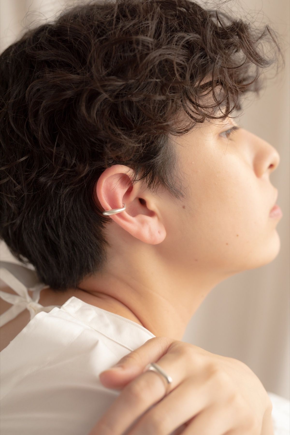 노비스도쿄(NOVICE TOKYO) 미니 진자 이어 커프 Mini Pendulum Ear Cuff / Silver