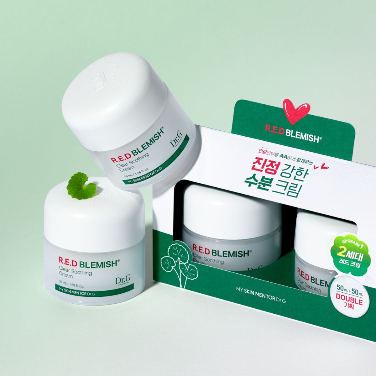 닥터지(DR.G) [한정수량]레드 블레미쉬 클리어 수딩 크림 50ml 듀오 기프트 세트+짐색&키링 SET(닥터지x마스마룰즈 콜라보)