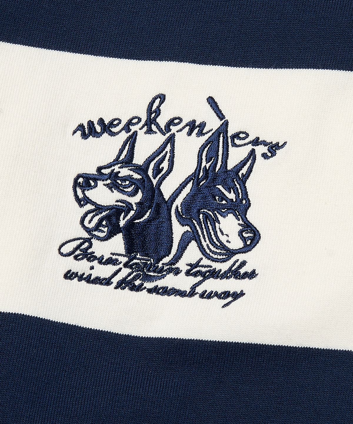 위캔더스(WKNDRS) BOUTIQUE RUGBY PIQUE (NAVY)