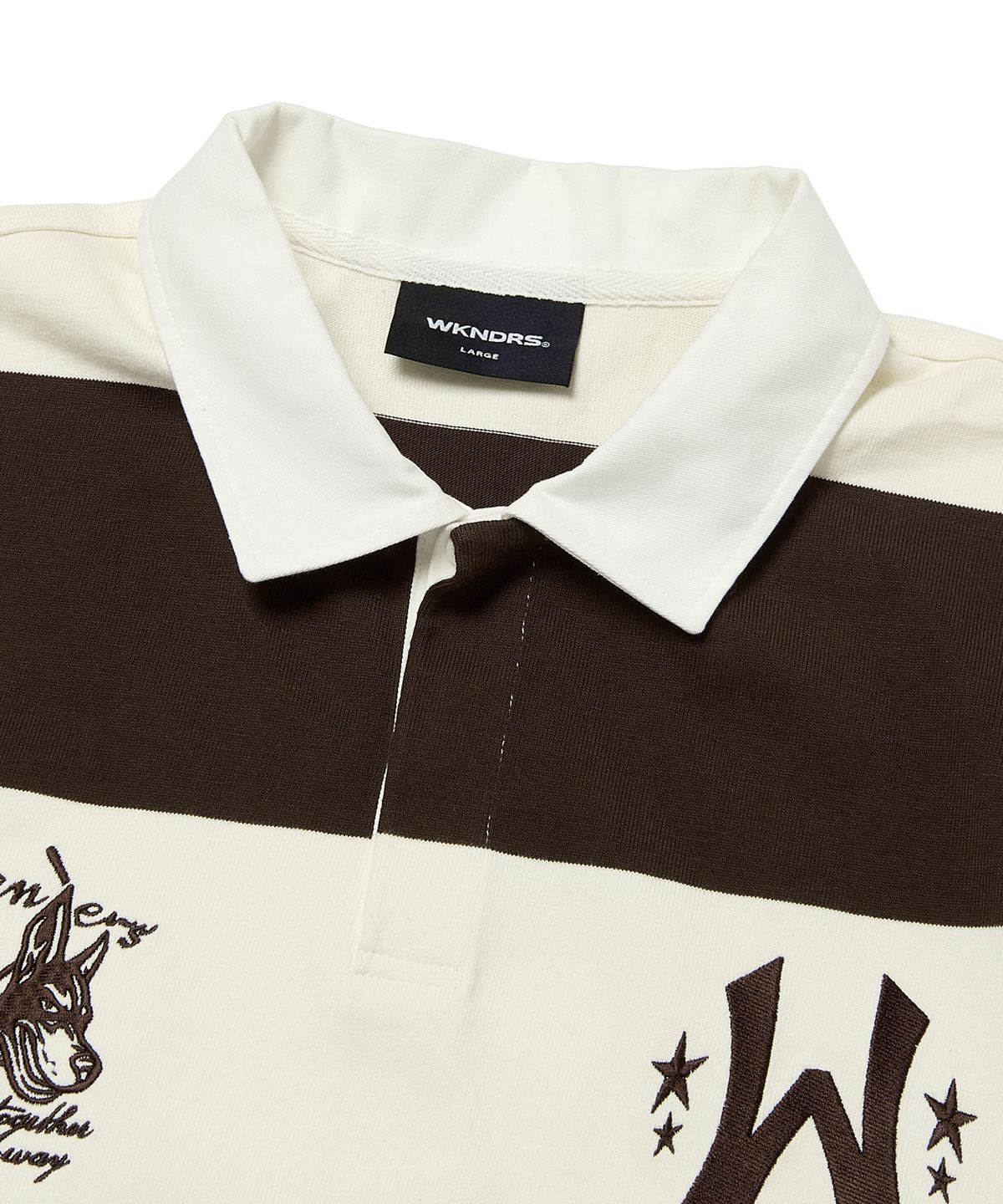 위캔더스(WKNDRS) BOUTIQUE RUGBY PIQUE (BROWN)