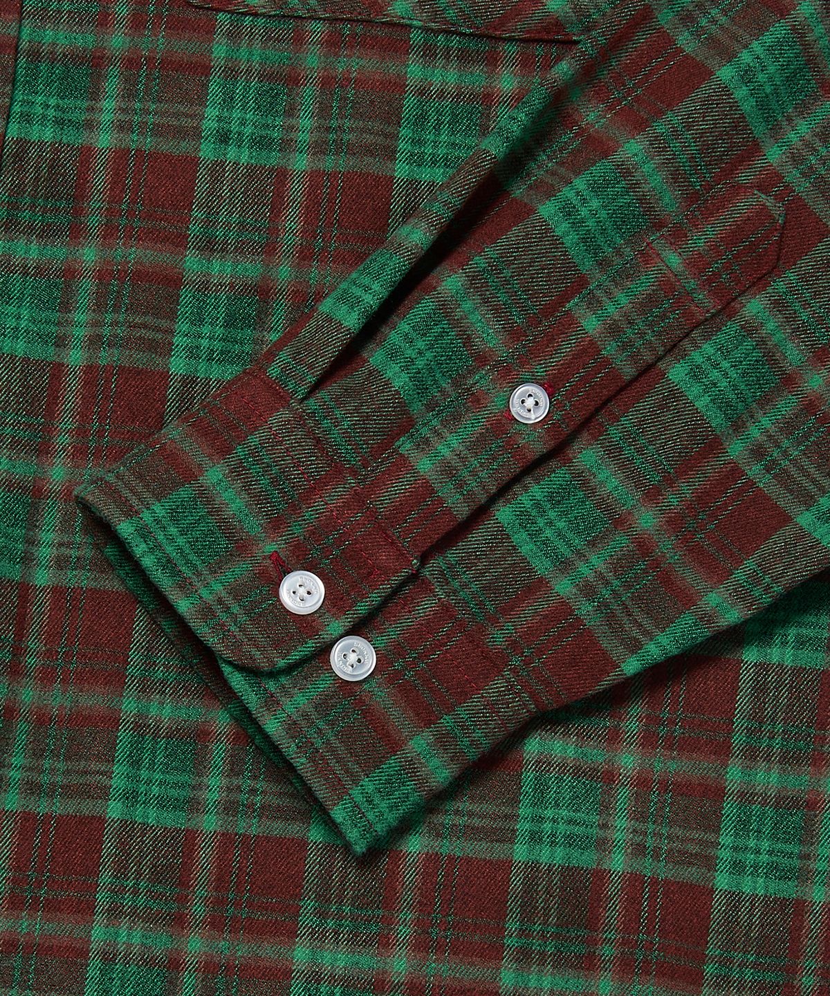 위캔더스(WKNDRS) CHECKERED SHIRT (GREEN)