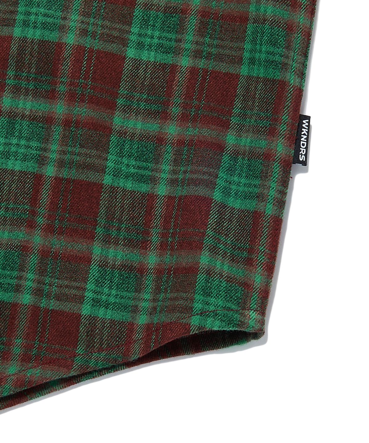 위캔더스(WKNDRS) CHECKERED SHIRT (GREEN)