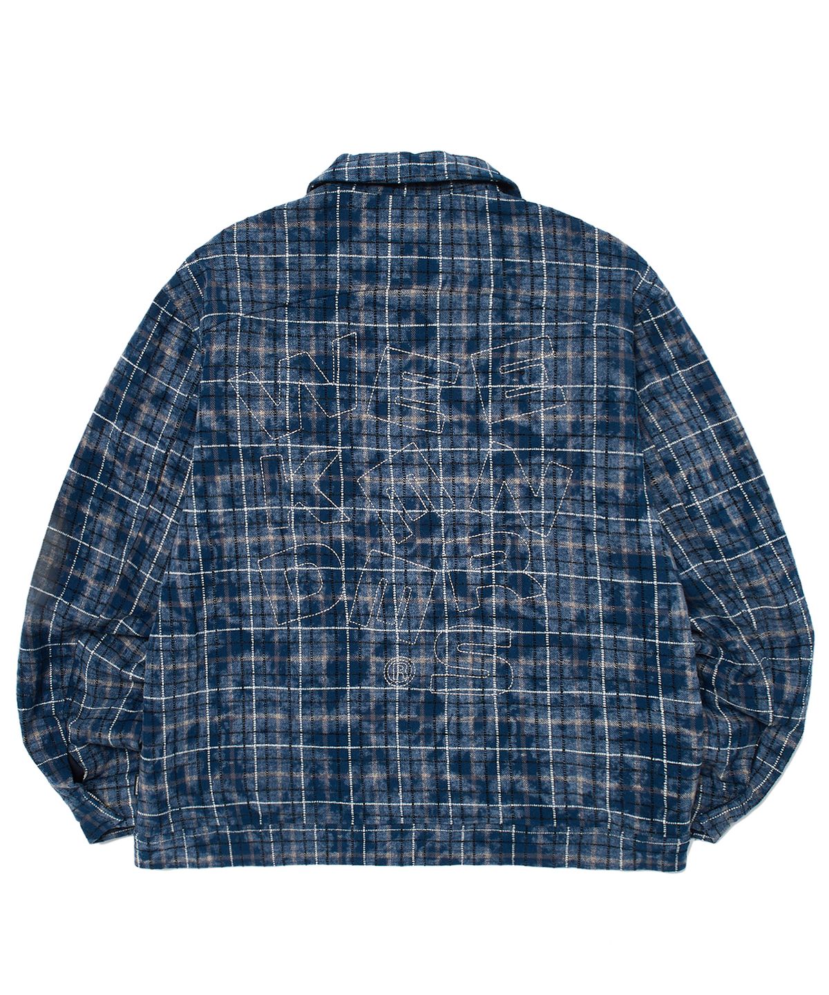 위캔더스(WKNDRS) CHECKERED ZIPUP SHIRT (NAVY)