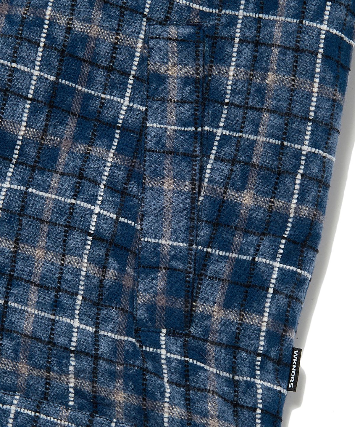위캔더스(WKNDRS) CHECKERED ZIPUP SHIRT (NAVY)