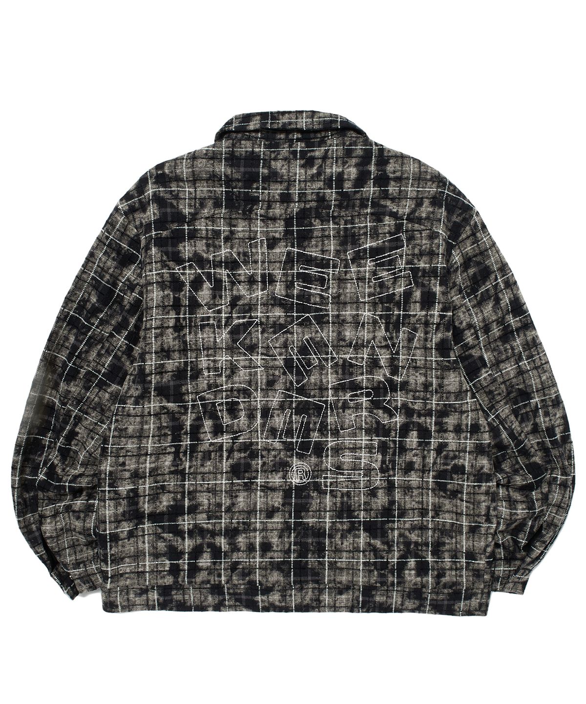 위캔더스(WKNDRS) CHECKERED ZIPUP SHIRT (BLACK)