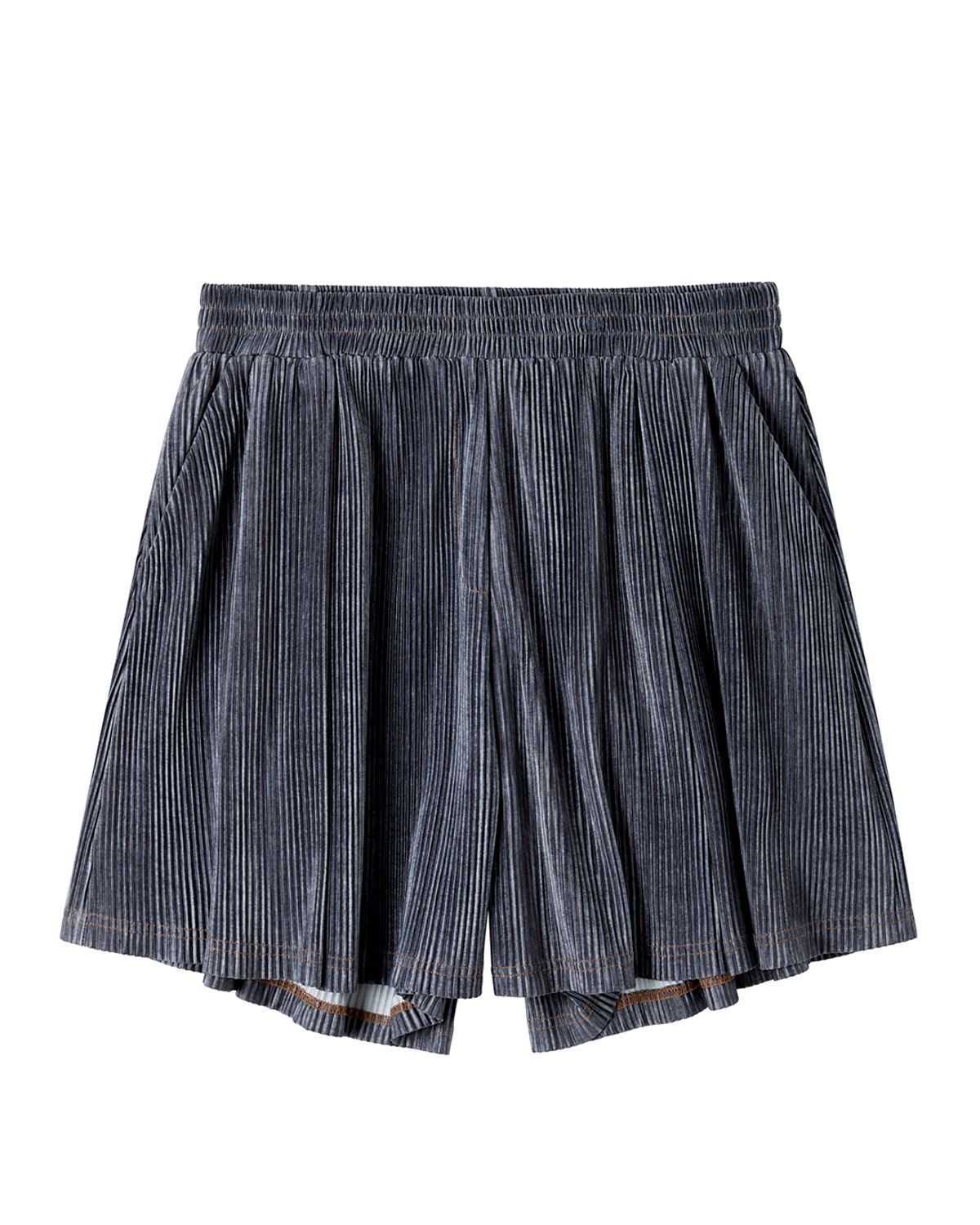 커렌트(CURRENT) PLEATS TUCK HALF PANTS(INDIGO BLUE)