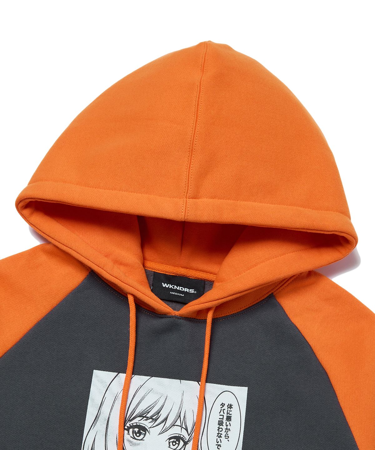 위캔더스(WKNDRS) NO SMOKING HOODIE (ORANGE)