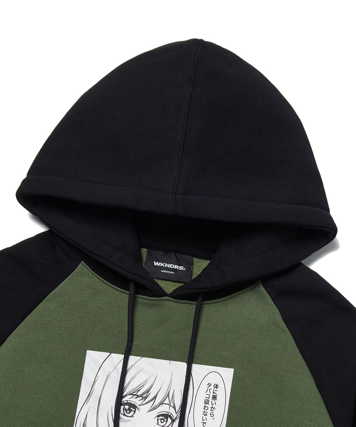 위캔더스(WKNDRS) NO SMOKING HOODIE (KHAKI)