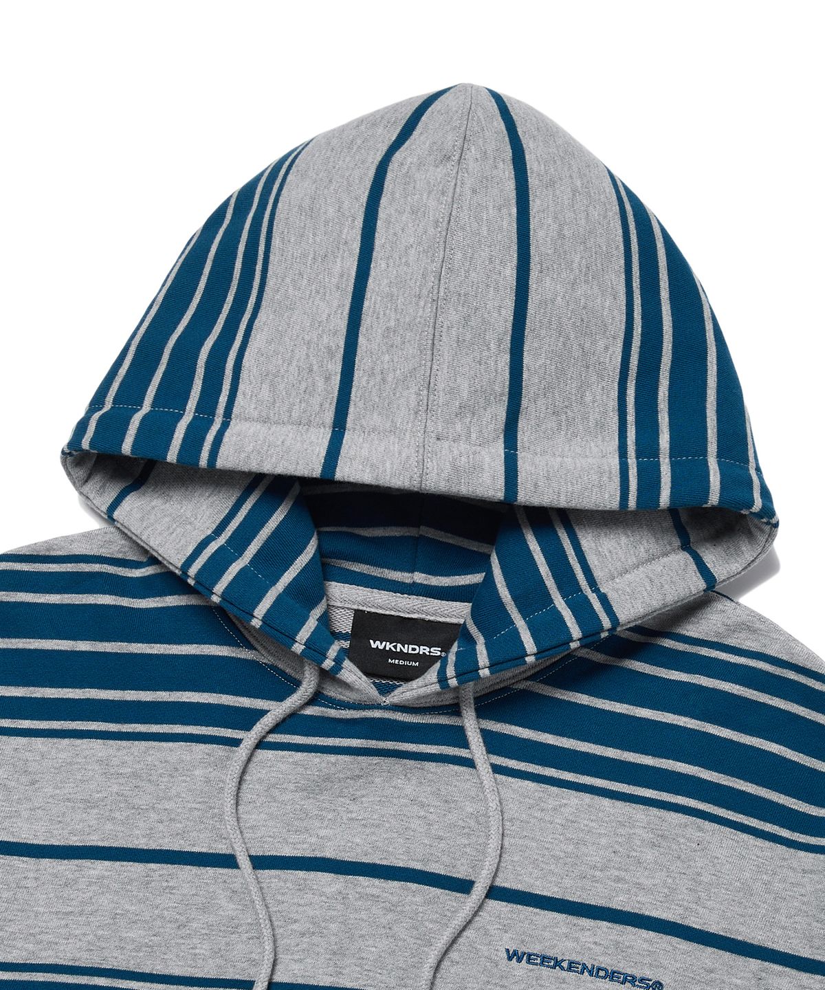 위캔더스(WKNDRS) STRIPED HOODIE (GREY)