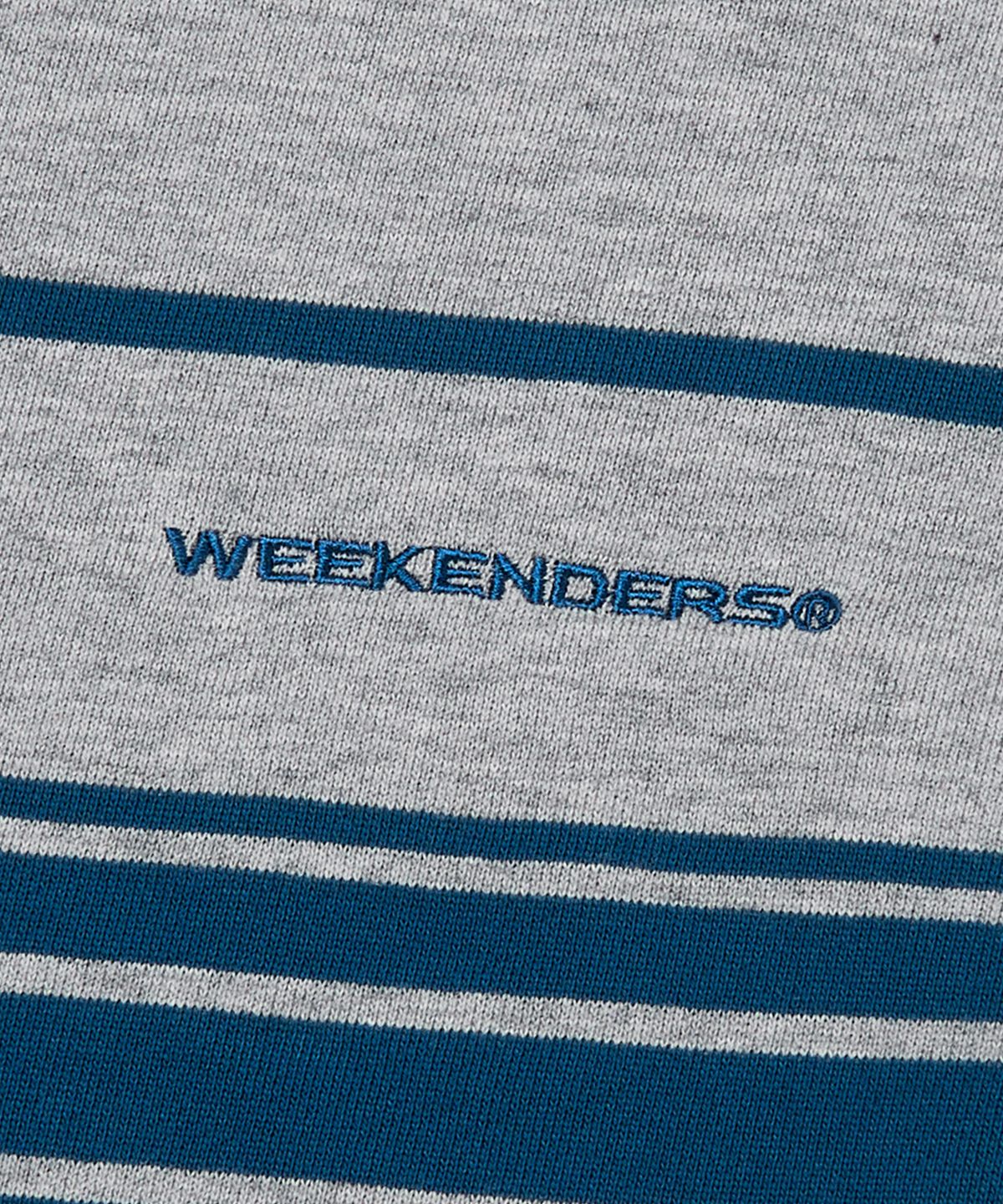 위캔더스(WKNDRS) STRIPED HOODIE (GREY)