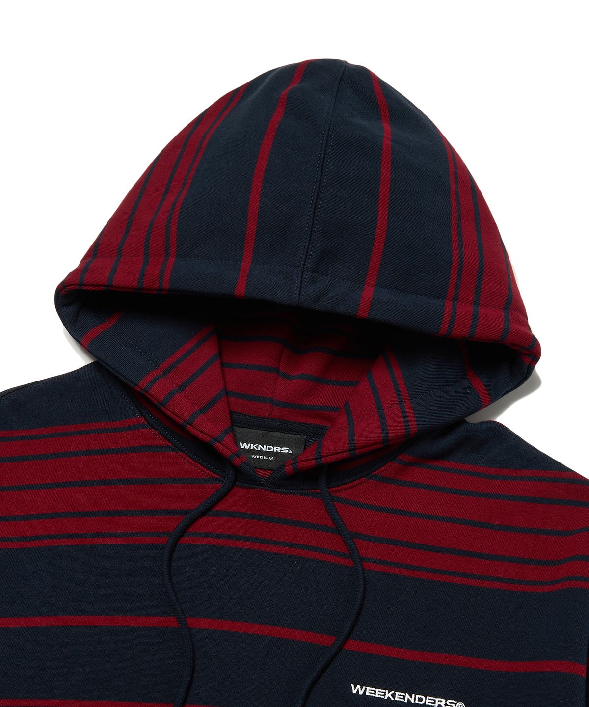 위캔더스(WKNDRS) STRIPED HOODIE (NAVY)