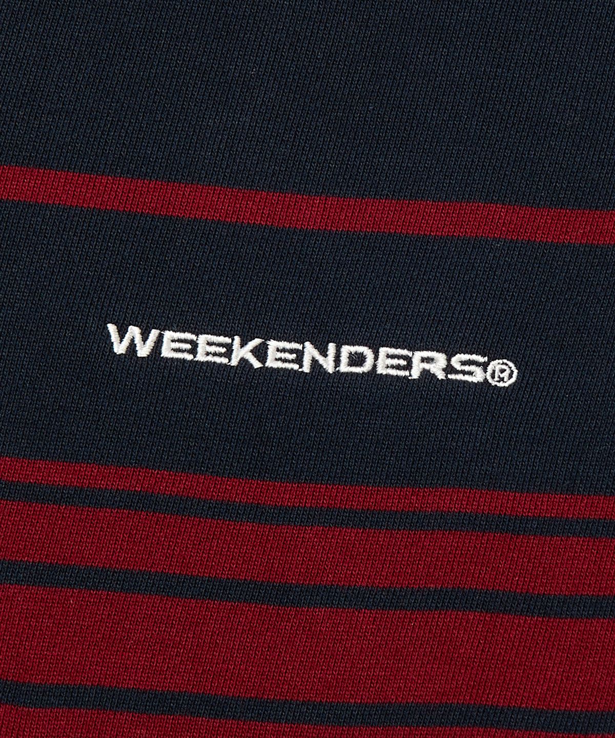 위캔더스(WKNDRS) STRIPED HOODIE (NAVY)