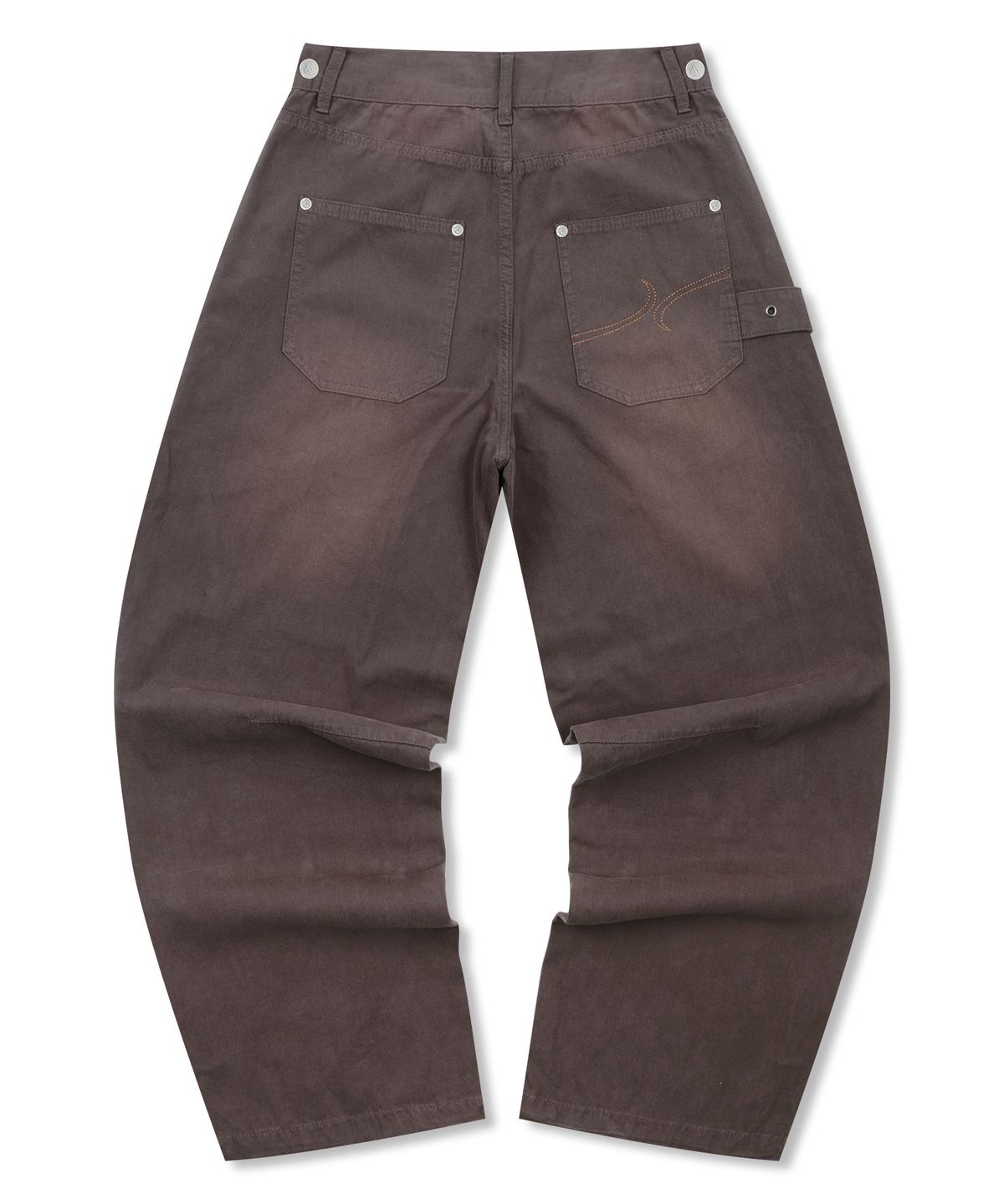 엑스톤즈(XTONZ) XP301 브로드 빈티지 워싱 코튼 팬츠 (BROWN)